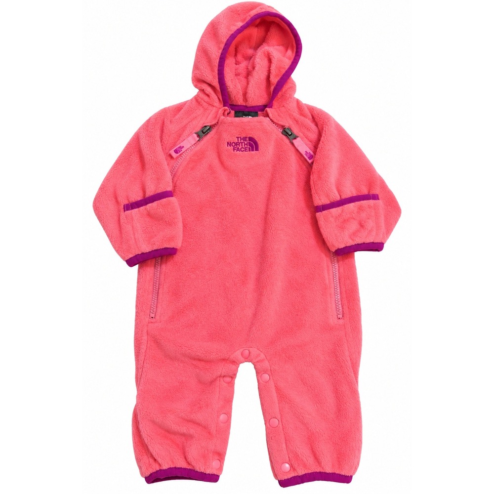 The North Face Infant Chimborazo One Piece Fleece Bunting Passion Pink 0-3M Cozy